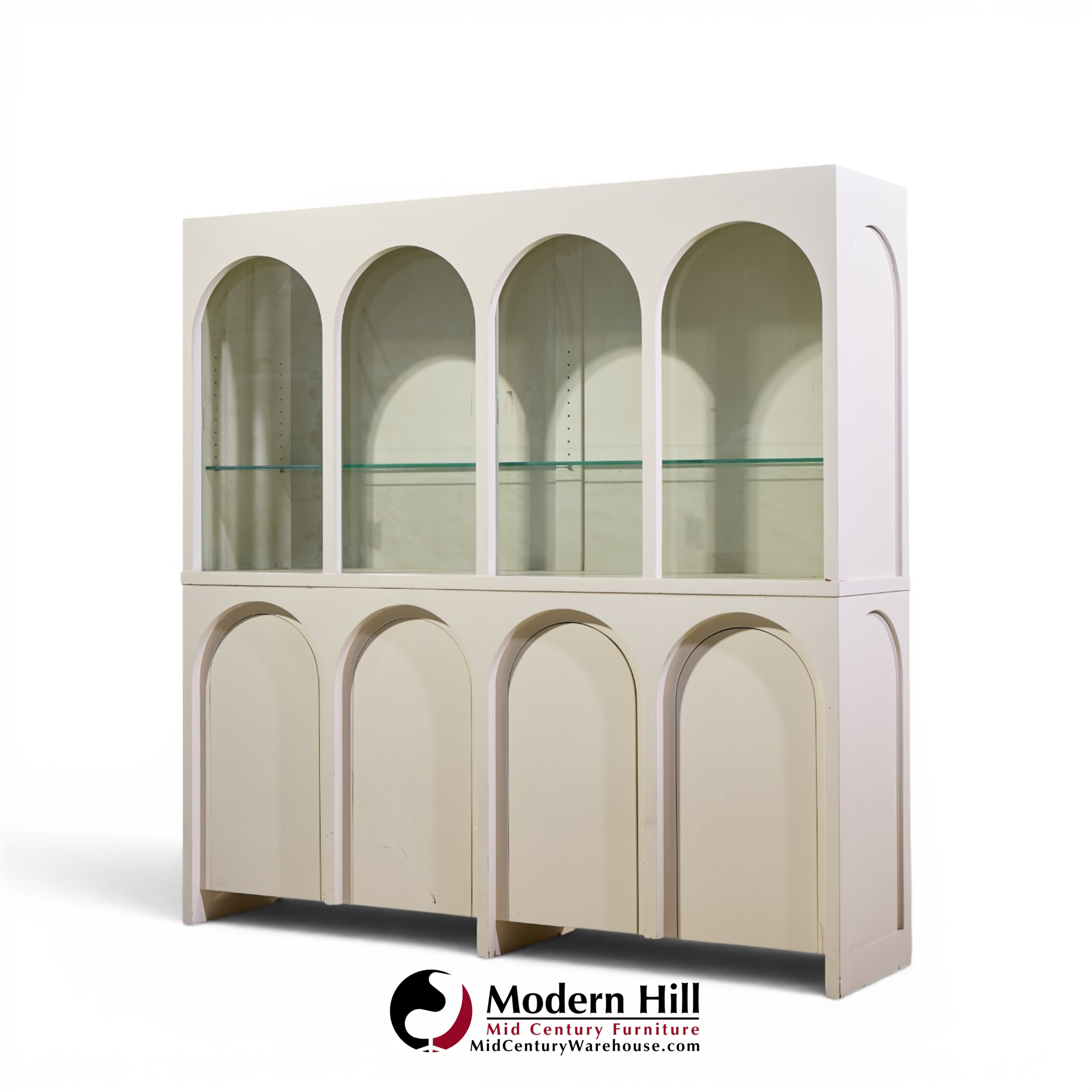 robsjohn-gibbings for widdicomb colosseum mid century credenza and hutch