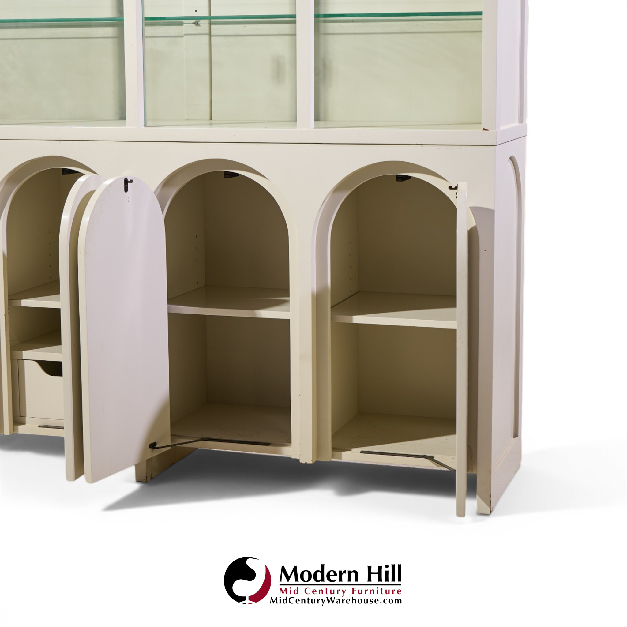 robsjohn-gibbings for widdicomb colosseum mid century credenza and hutch