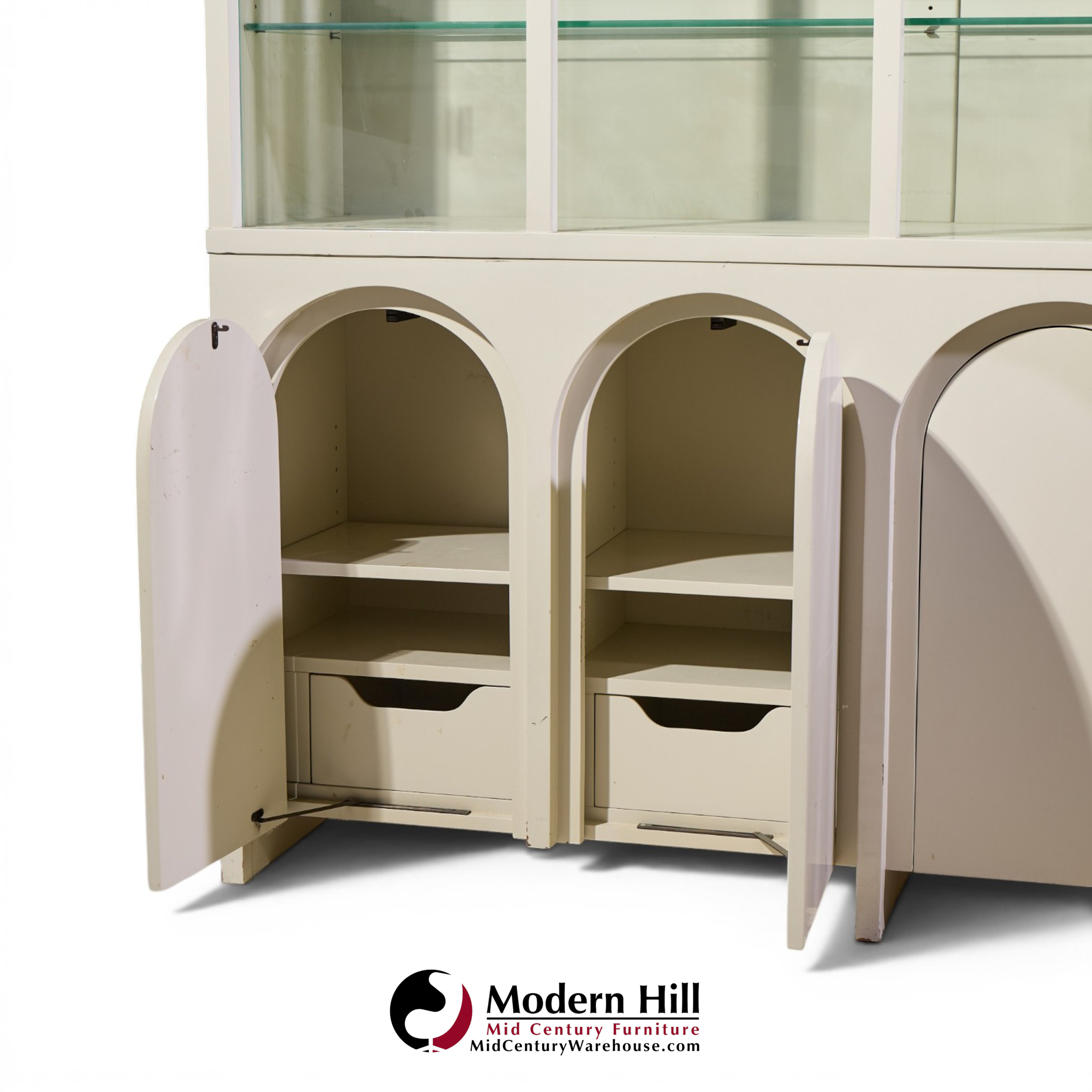 robsjohn-gibbings for widdicomb colosseum mid century credenza and hutch