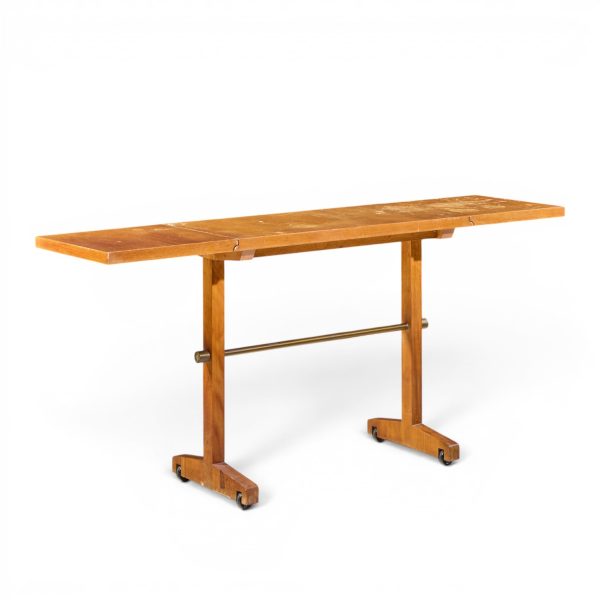 robsjohn gibbings for widdicomb mid century bleached mahogany dropside console table