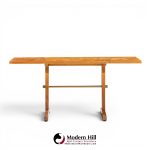 robsjohn gibbings for widdicomb mid century bleached mahogany dropside console table