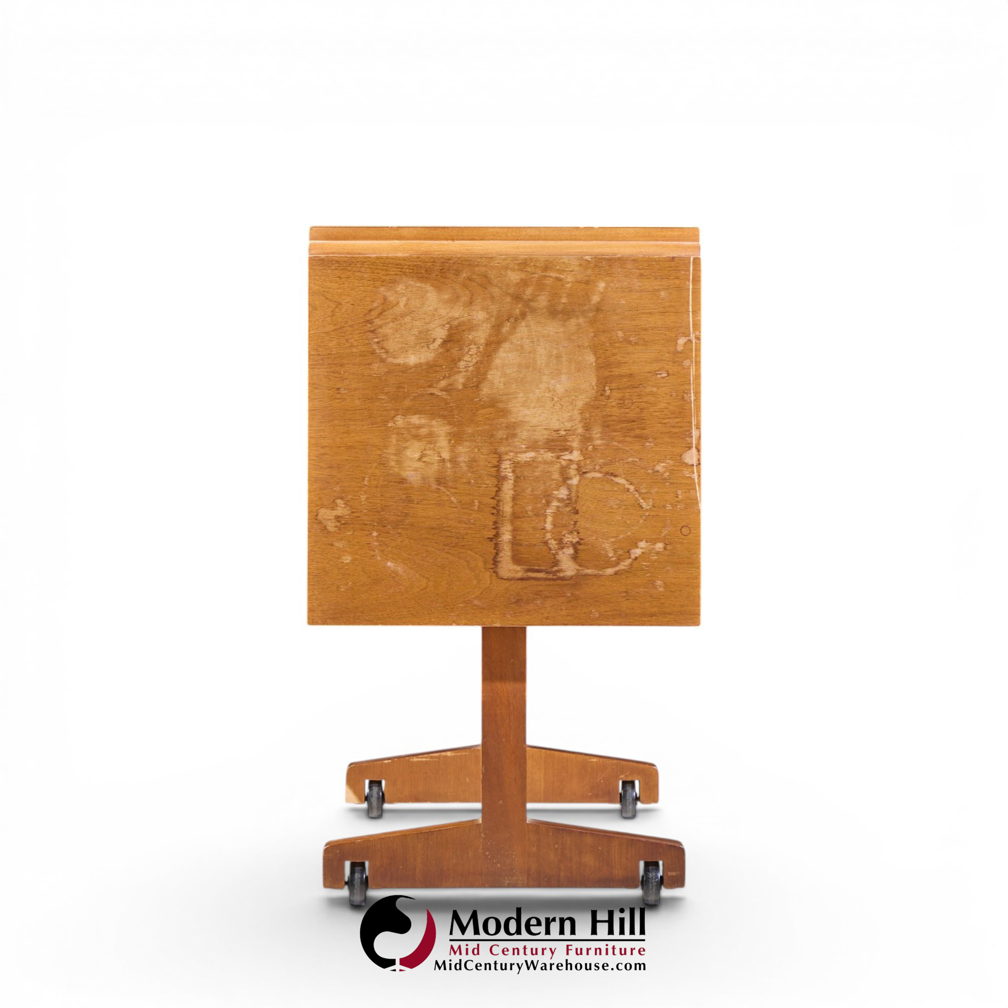 robsjohn gibbings for widdicomb mid century bleached mahogany dropside console table