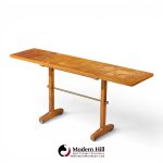 robsjohn gibbings for widdicomb mid century bleached mahogany dropside console table