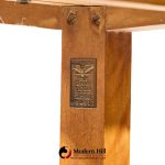 robsjohn gibbings for widdicomb mid century bleached mahogany dropside console table