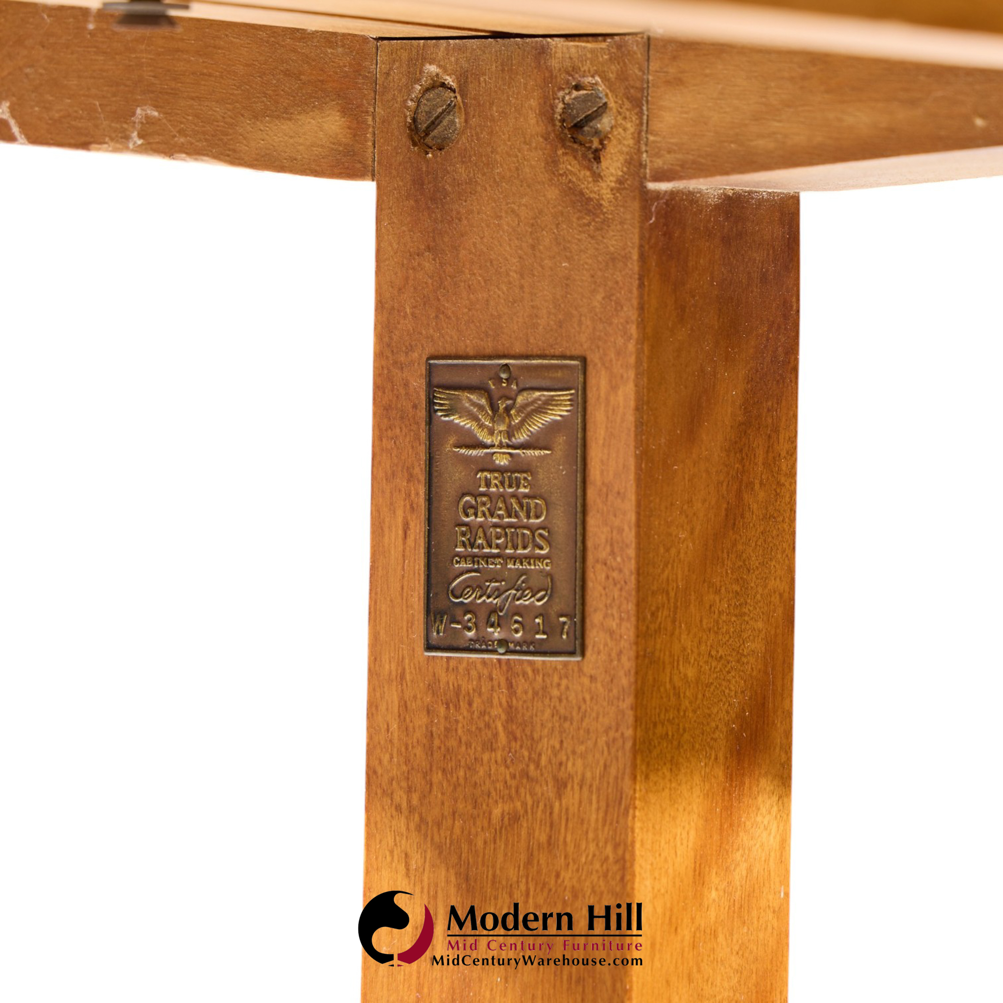 robsjohn gibbings for widdicomb mid century bleached mahogany dropside console table