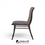 robsjohn gibbings for widdicomb mid century ebonized walnut dining chairs - set of 6