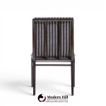 robsjohn gibbings for widdicomb mid century ebonized walnut dining chairs - set of 6