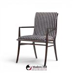 robsjohn gibbings for widdicomb mid century ebonized walnut dining chairs - set of 6