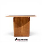 robsjohn gibbings for widdicomb mid century walnut expanding dining table with 2 leaves