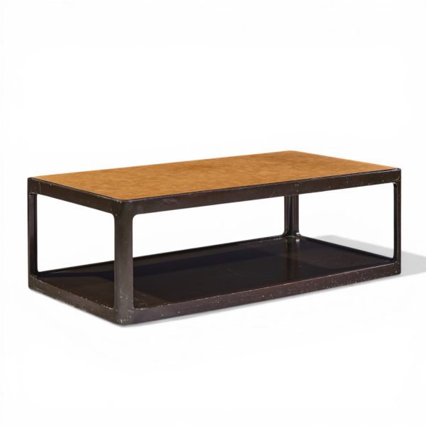 roger sprunger for dunbar mid century mahogany coffee table