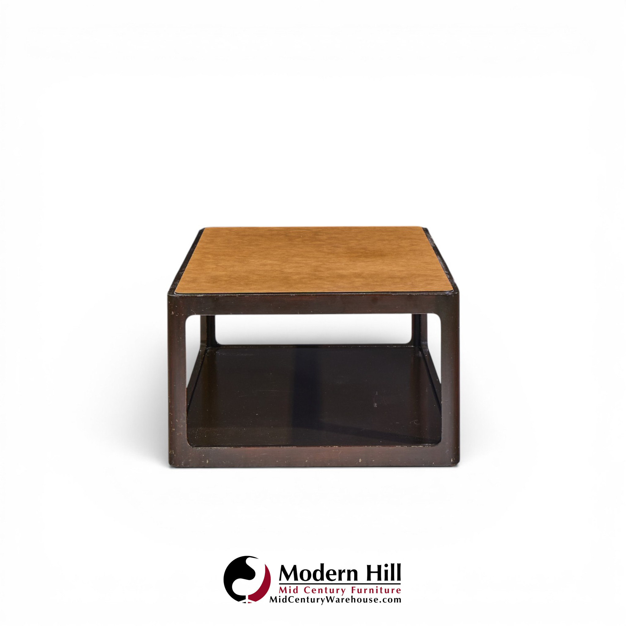 roger sprunger for dunbar mid century mahogany coffee table
