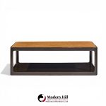 roger sprunger for dunbar mid century mahogany coffee table