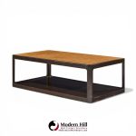 roger sprunger for dunbar mid century mahogany coffee table