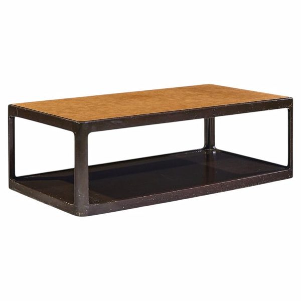 roger sprunger for dunbar mid century mahogany coffee table