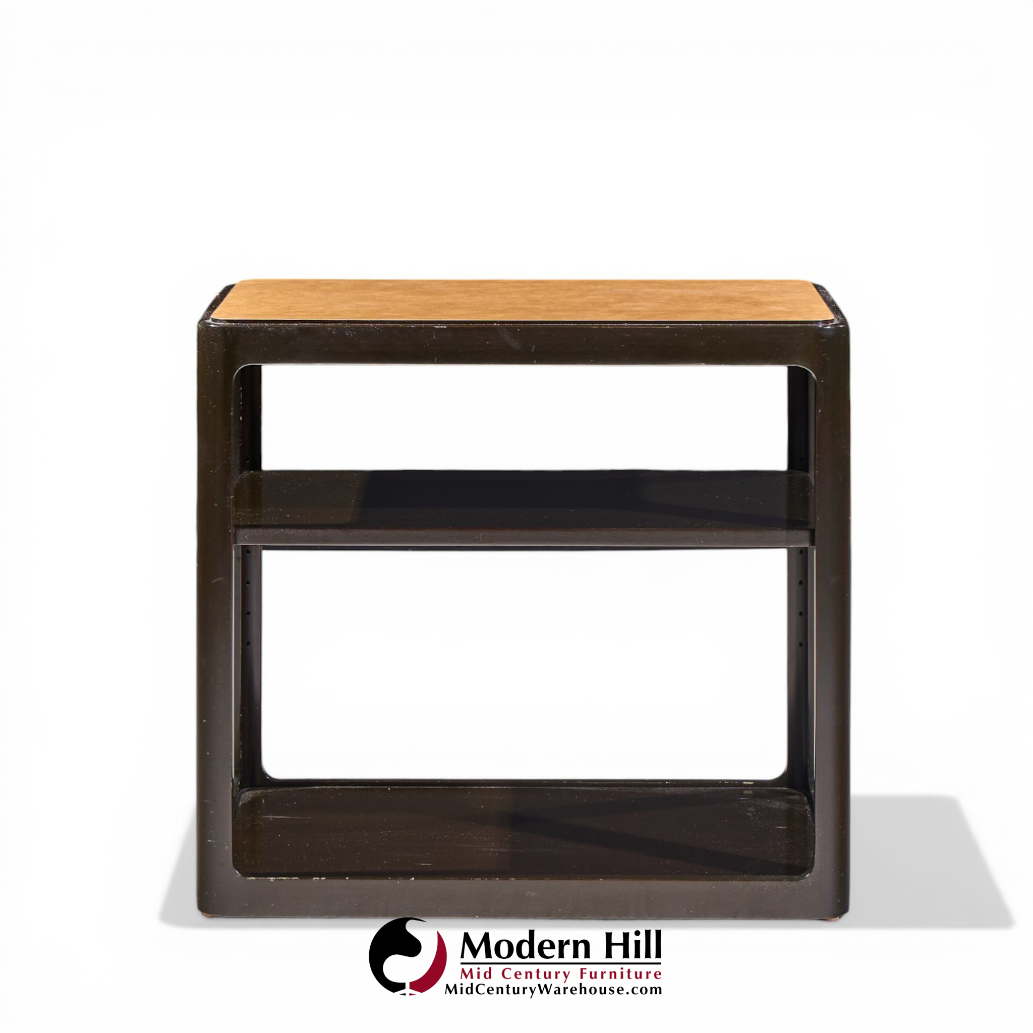 roger sprunger for dunbar mid century mahogany side table