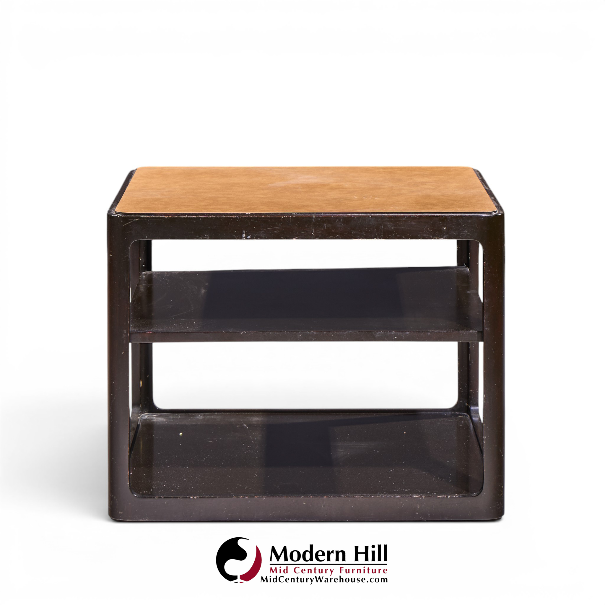 roger sprunger for dunbar mid century mahogany side table