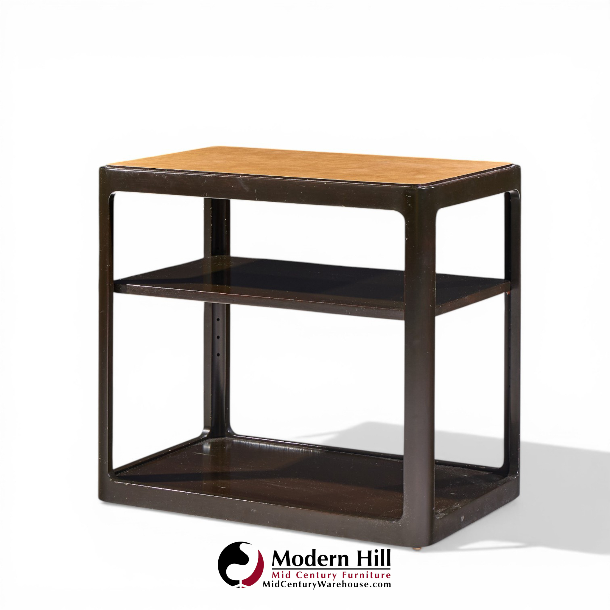 roger sprunger for dunbar mid century mahogany side table