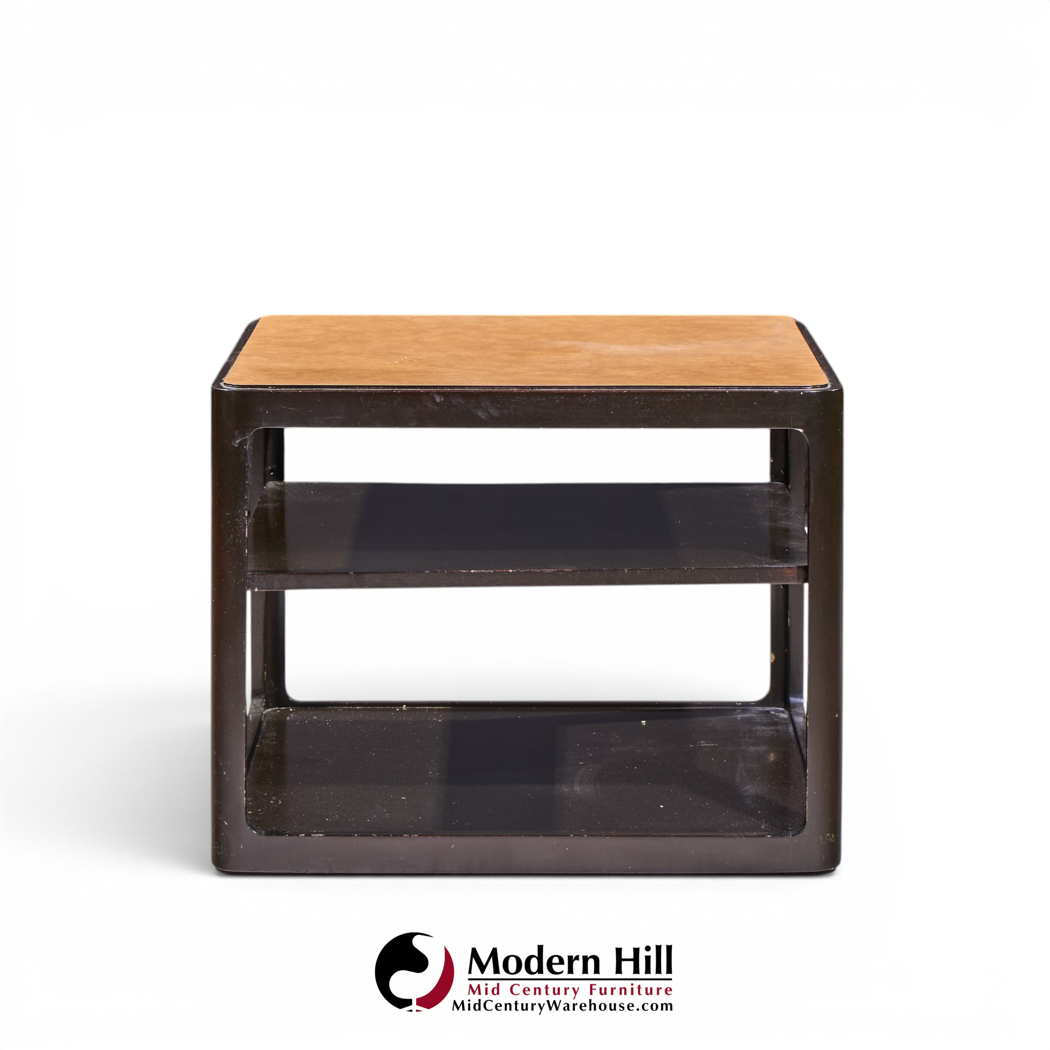 roger sprunger for dunbar mid century mahogany side table