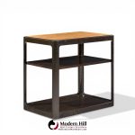 roger sprunger for dunbar mid century mahogany side table