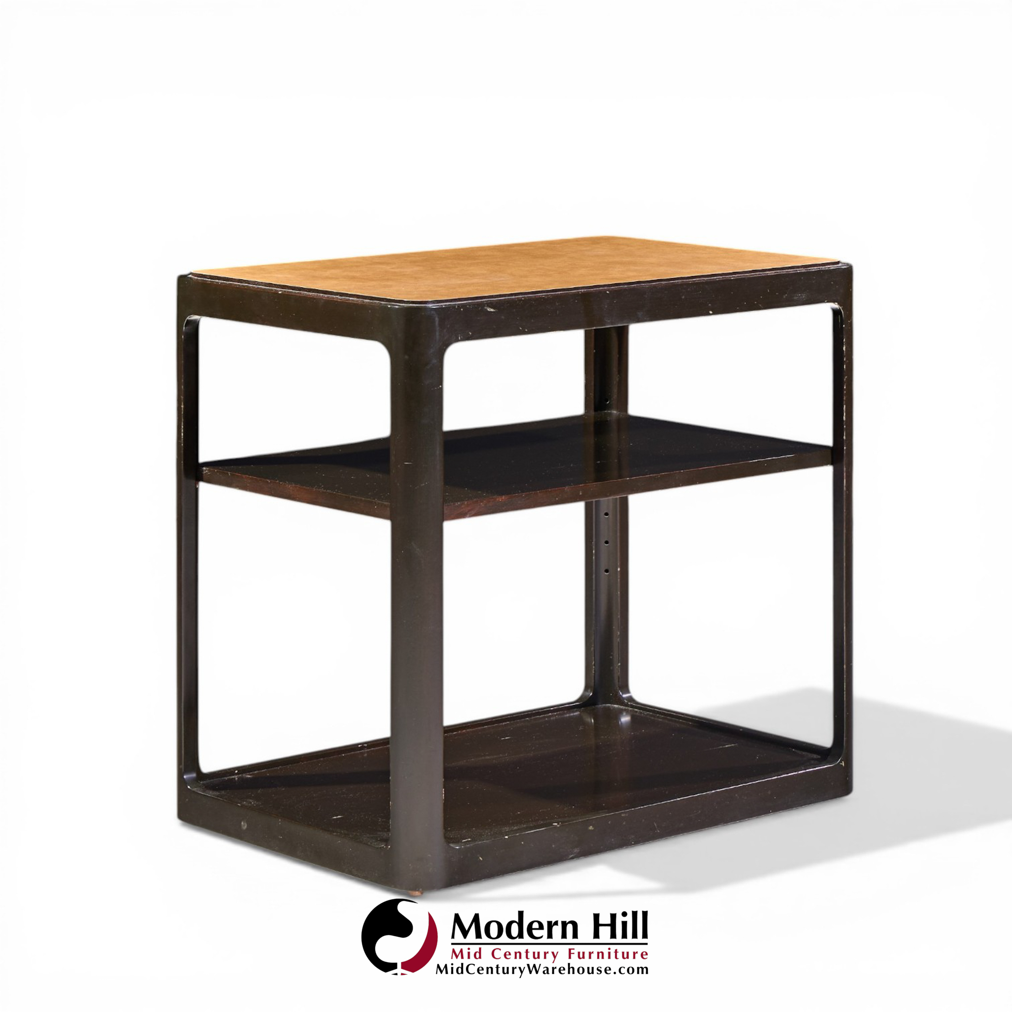 roger sprunger for dunbar mid century mahogany side table