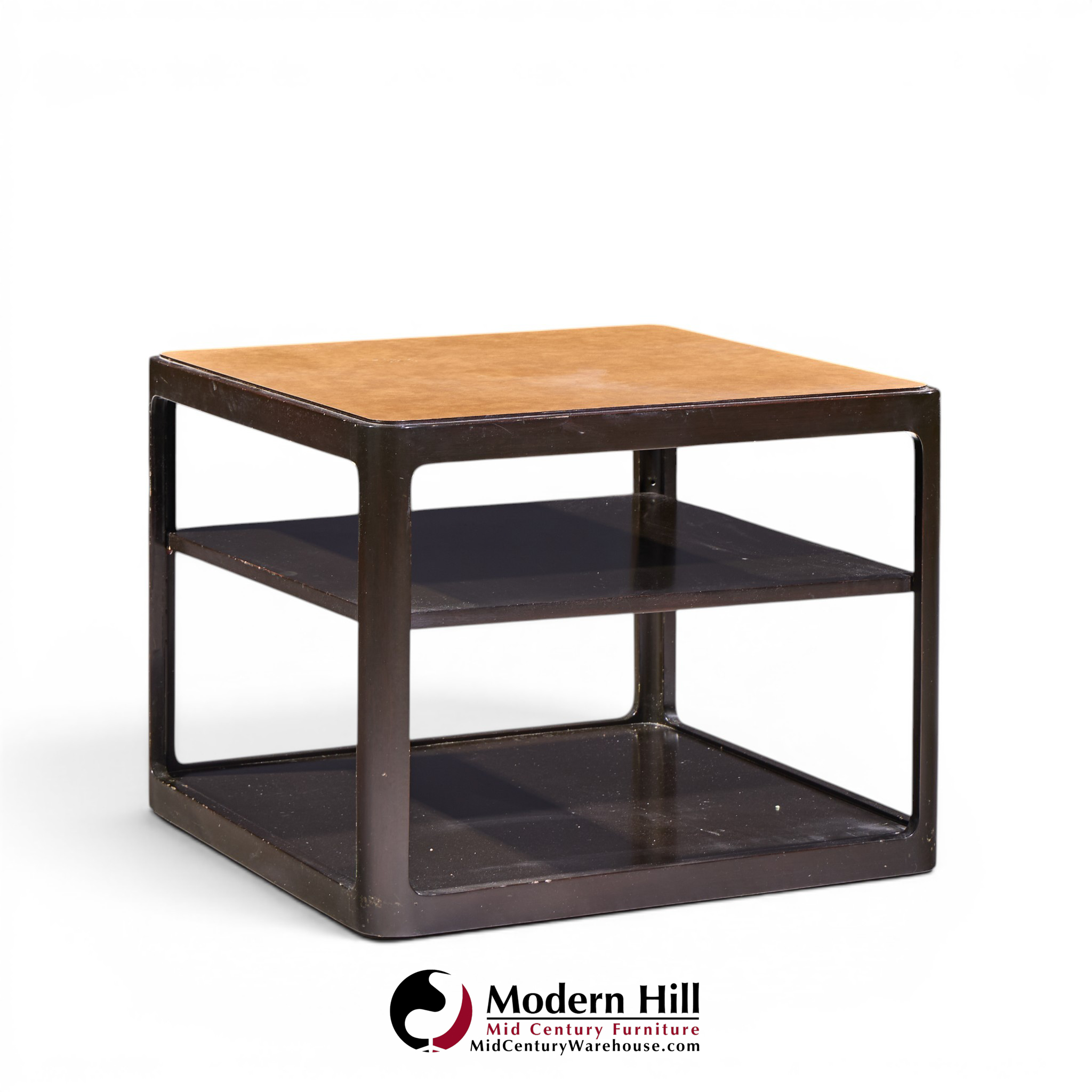 roger sprunger for dunbar mid century mahogany side table