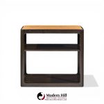 roger sprunger for dunbar mid century mahogany side table