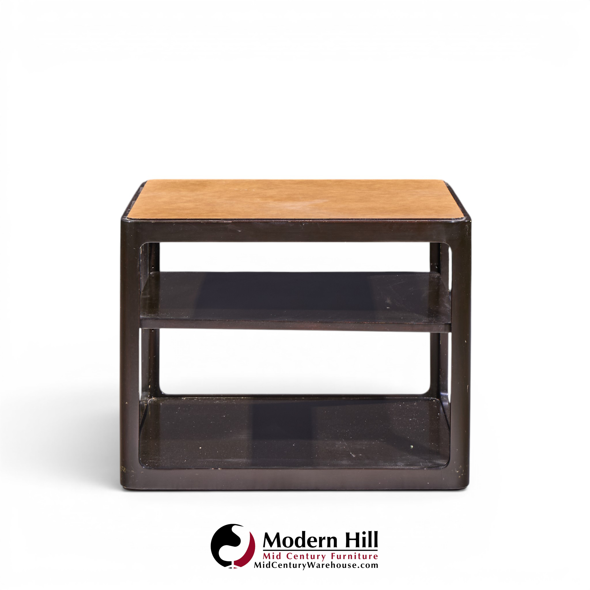 roger sprunger for dunbar mid century mahogany side table