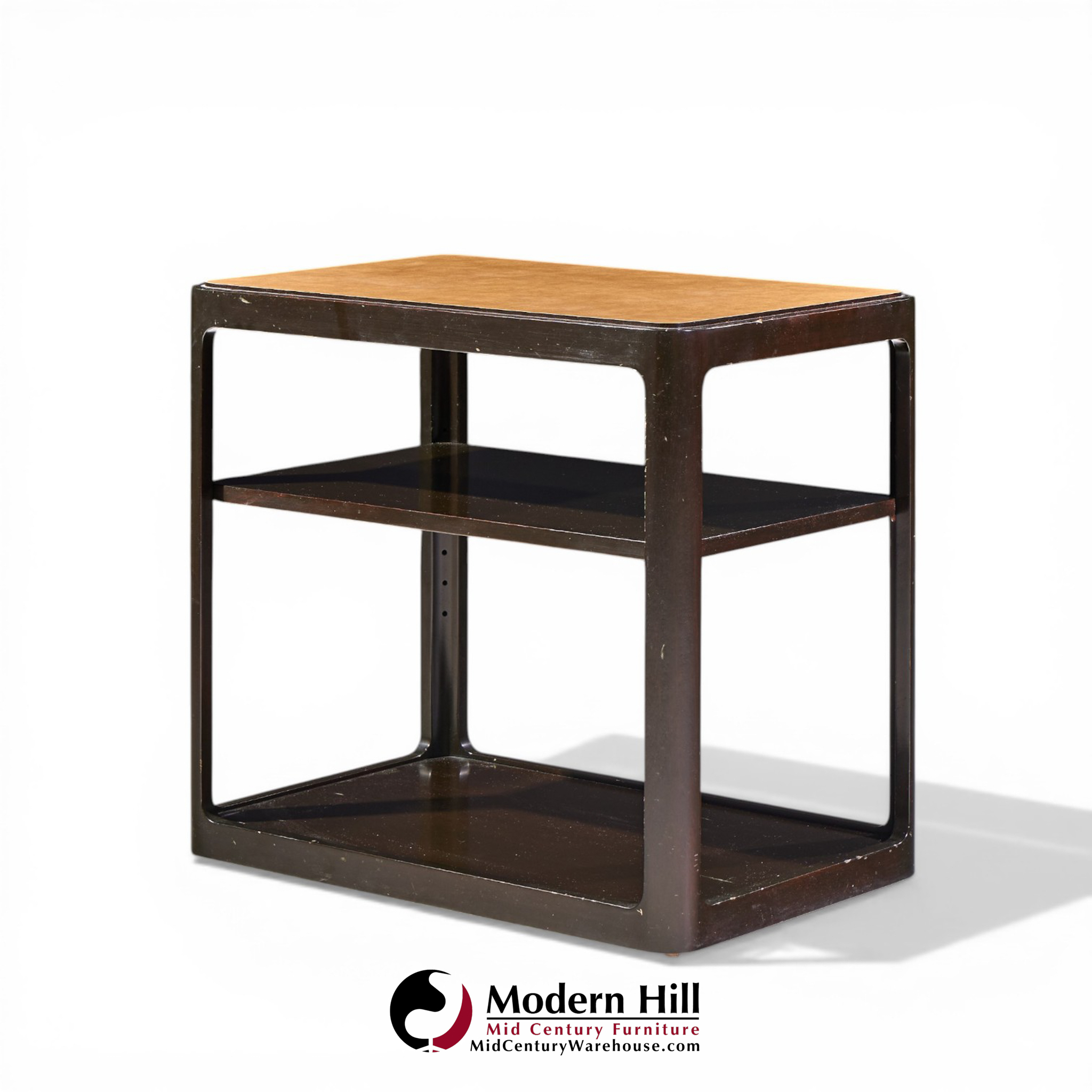 roger sprunger for dunbar mid century mahogany side table