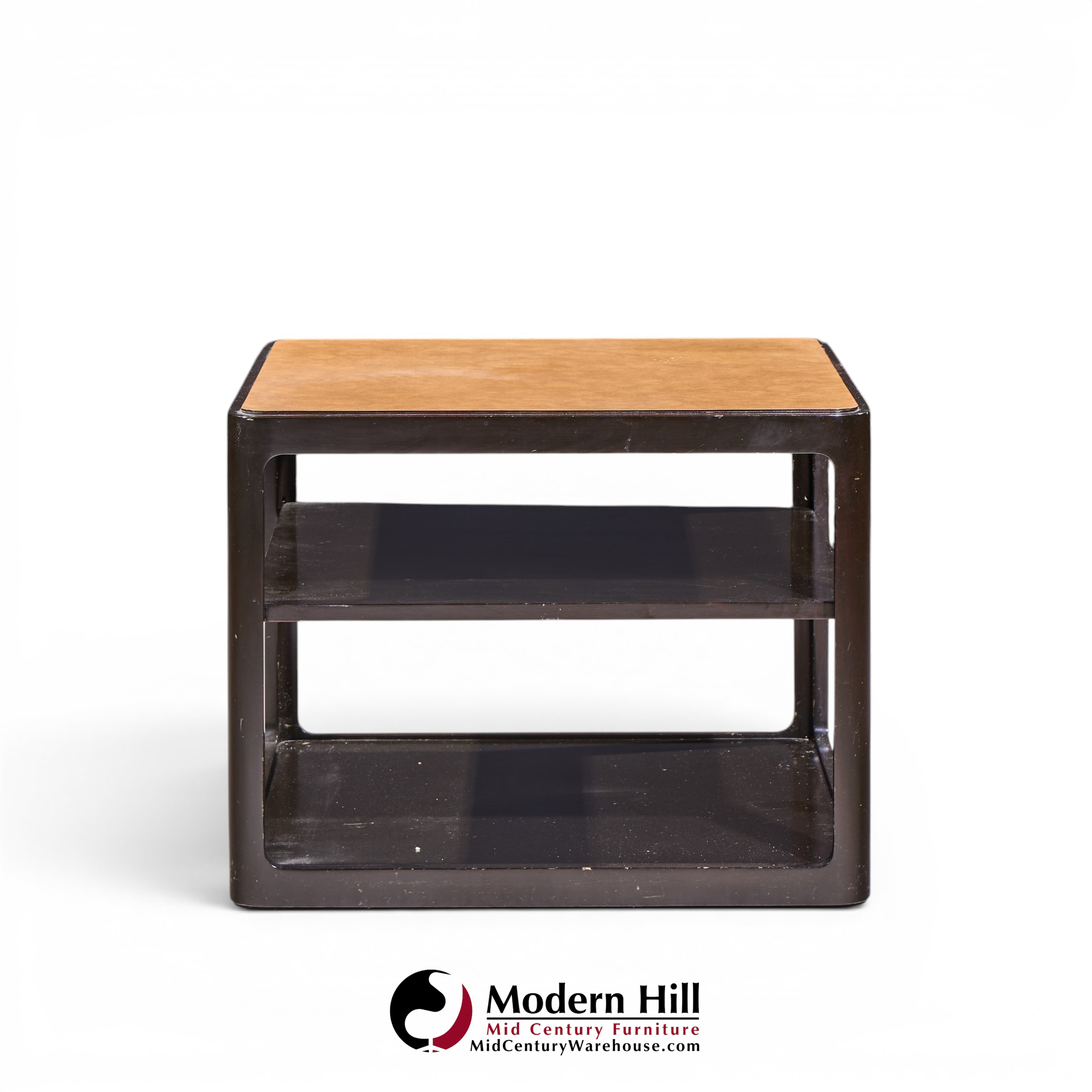 roger sprunger for dunbar mid century mahogany side table