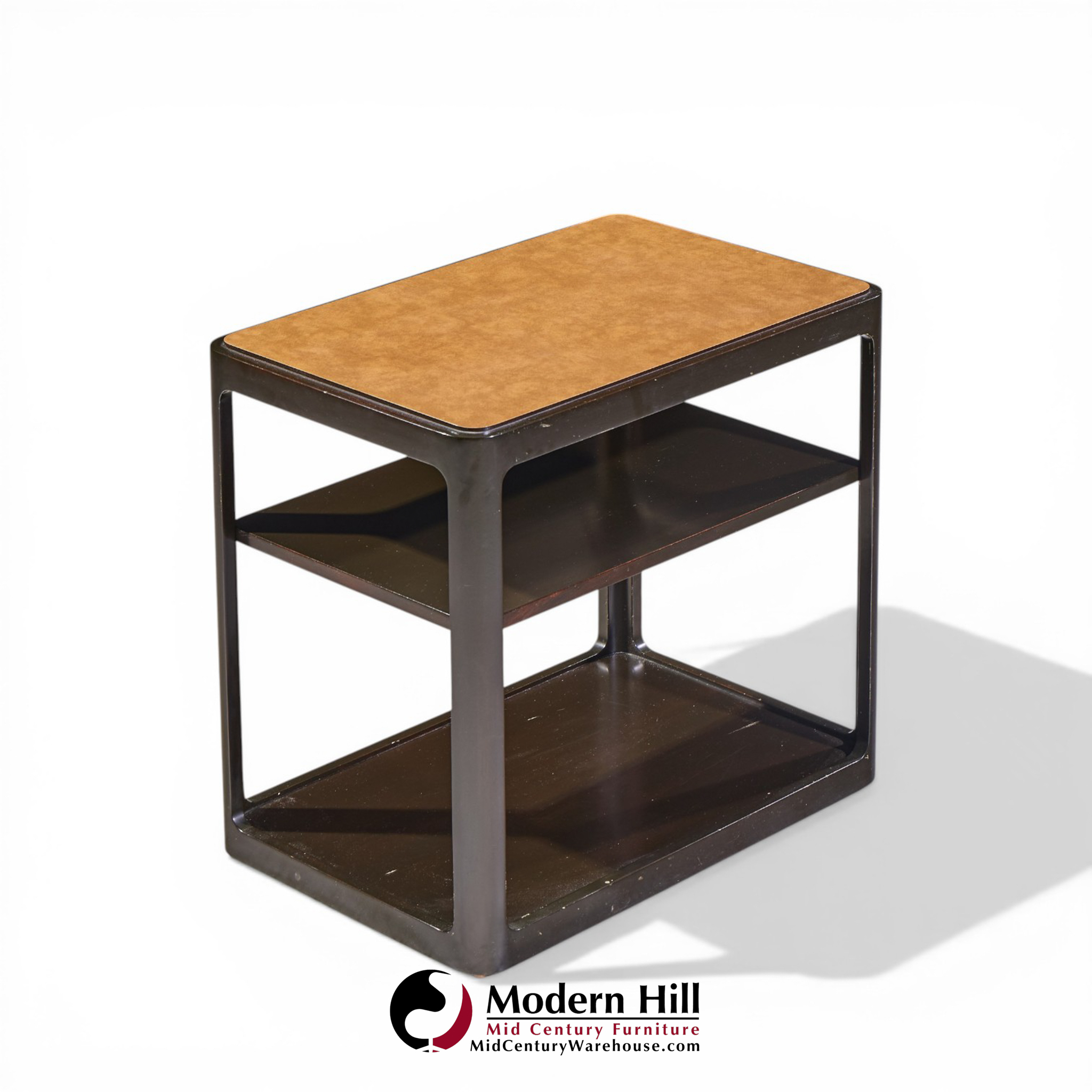 roger sprunger for dunbar mid century mahogany side table