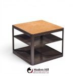 roger sprunger for dunbar mid century mahogany side table