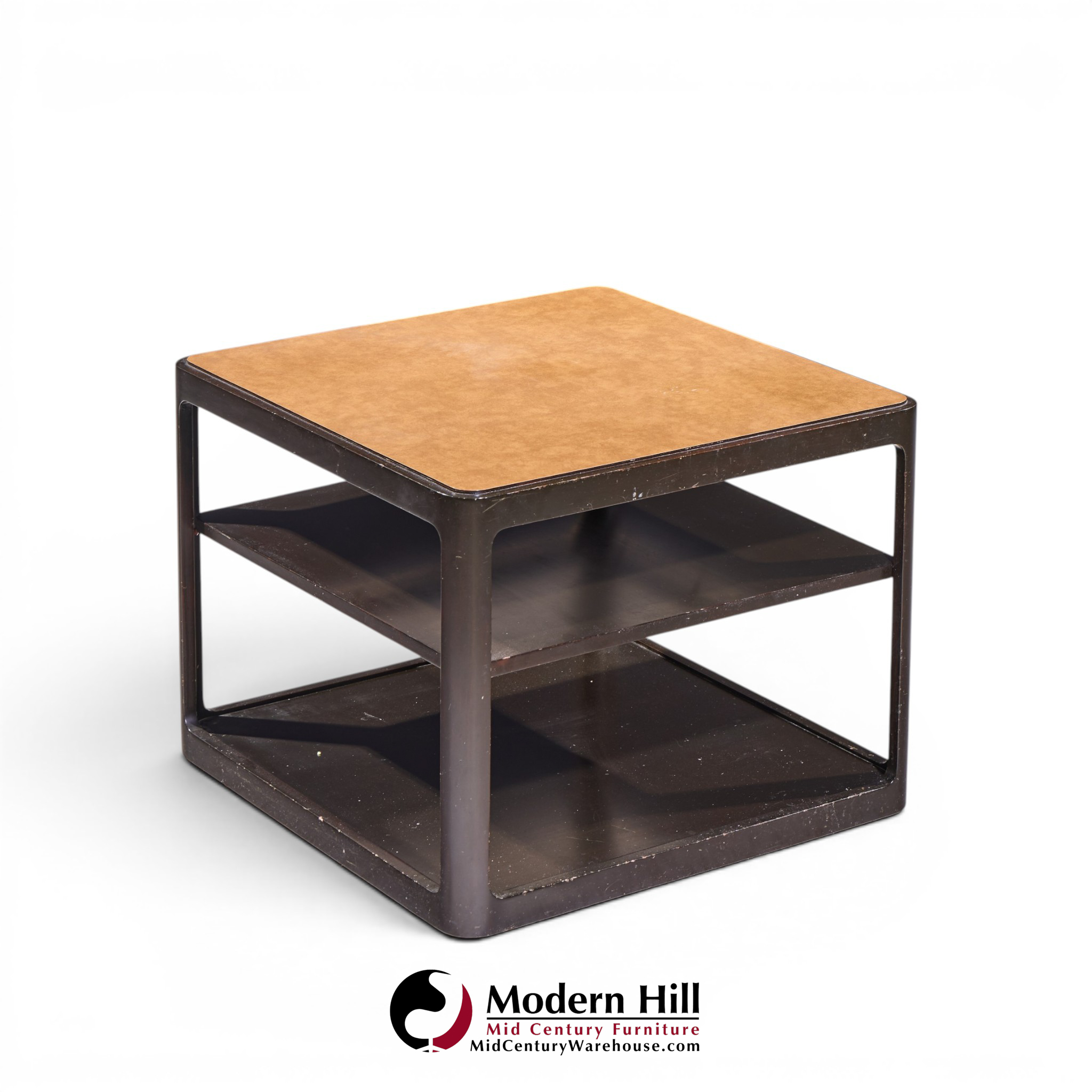 roger sprunger for dunbar mid century mahogany side table