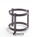 roger sprunger for dunbar mid century mahogany and glass top side table