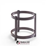 roger sprunger for dunbar mid century mahogany and glass top side table