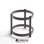 roger sprunger for dunbar mid century mahogany and glass top side table