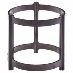 roger sprunger for dunbar mid century mahogany and glass top side table
