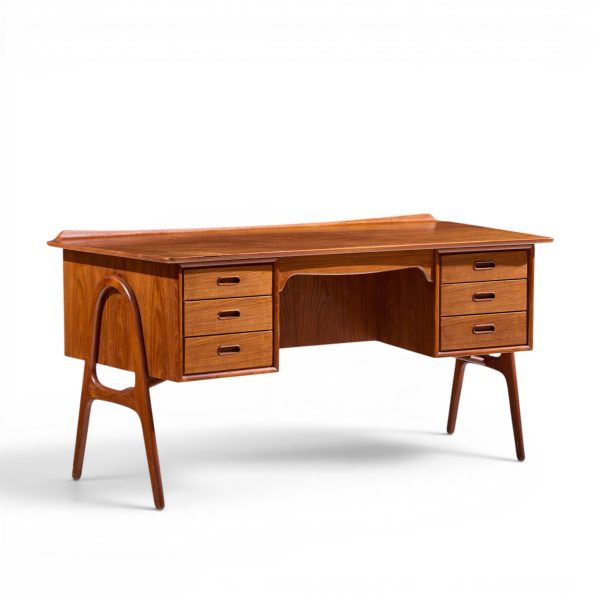 svend madsen mid century danish teak curved desk