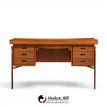 svend madsen mid century danish teak curved desk