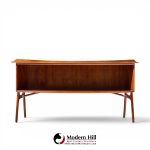 svend madsen mid century danish teak curved desk