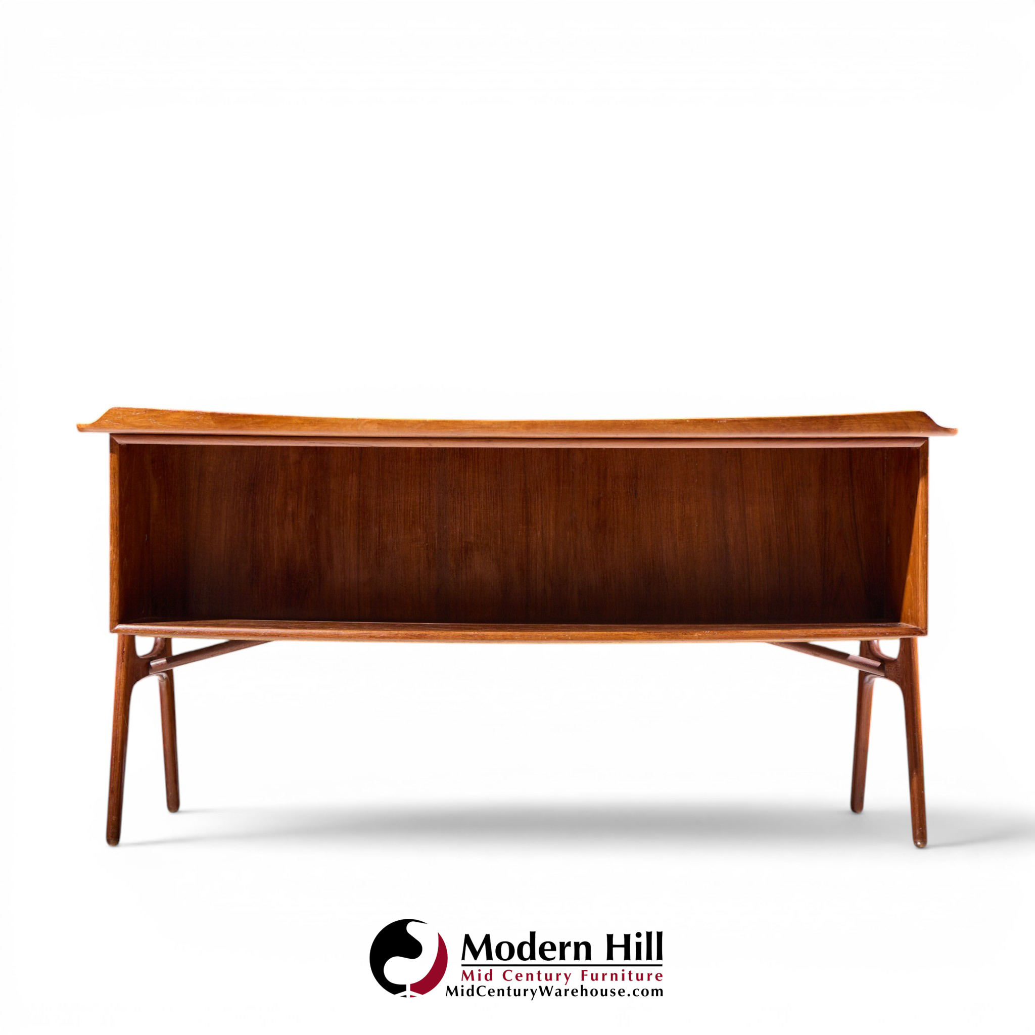svend madsen mid century danish teak curved desk