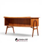 svend madsen mid century danish teak curved desk