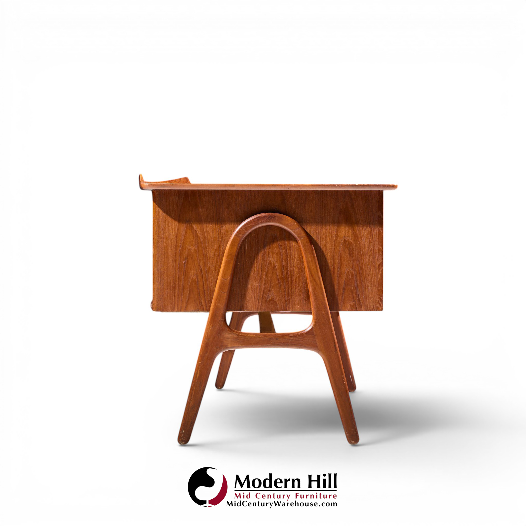 svend madsen mid century danish teak curved desk