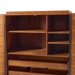 tobago brutalist mid century walnut armoire dresser