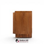 tobago brutalist mid century walnut lowboy dresser