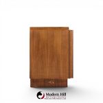 tobago brutalist mid century walnut lowboy dresser