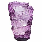 tom philabaum signed large hand-built glass vase