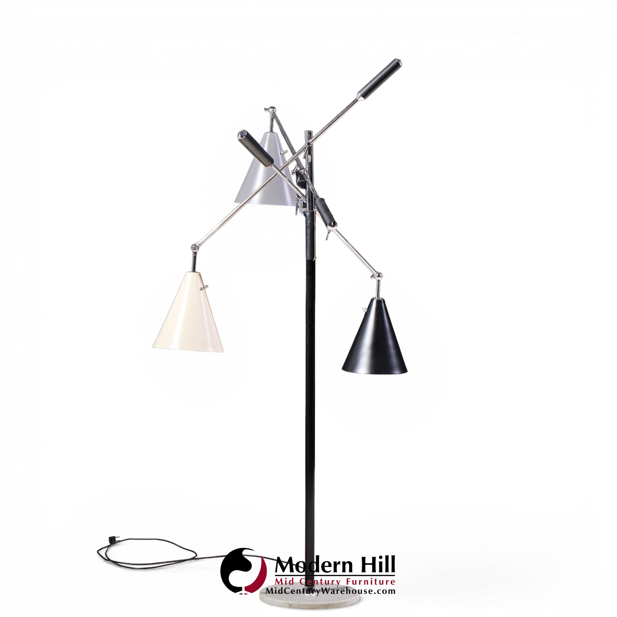 angelo lelli for arredoluce triennial italian floor lamp
