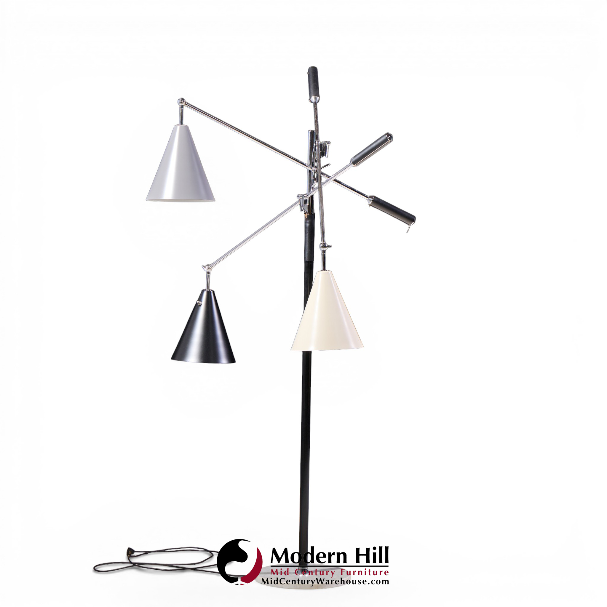 angelo lelli for arredoluce triennial italian floor lamp