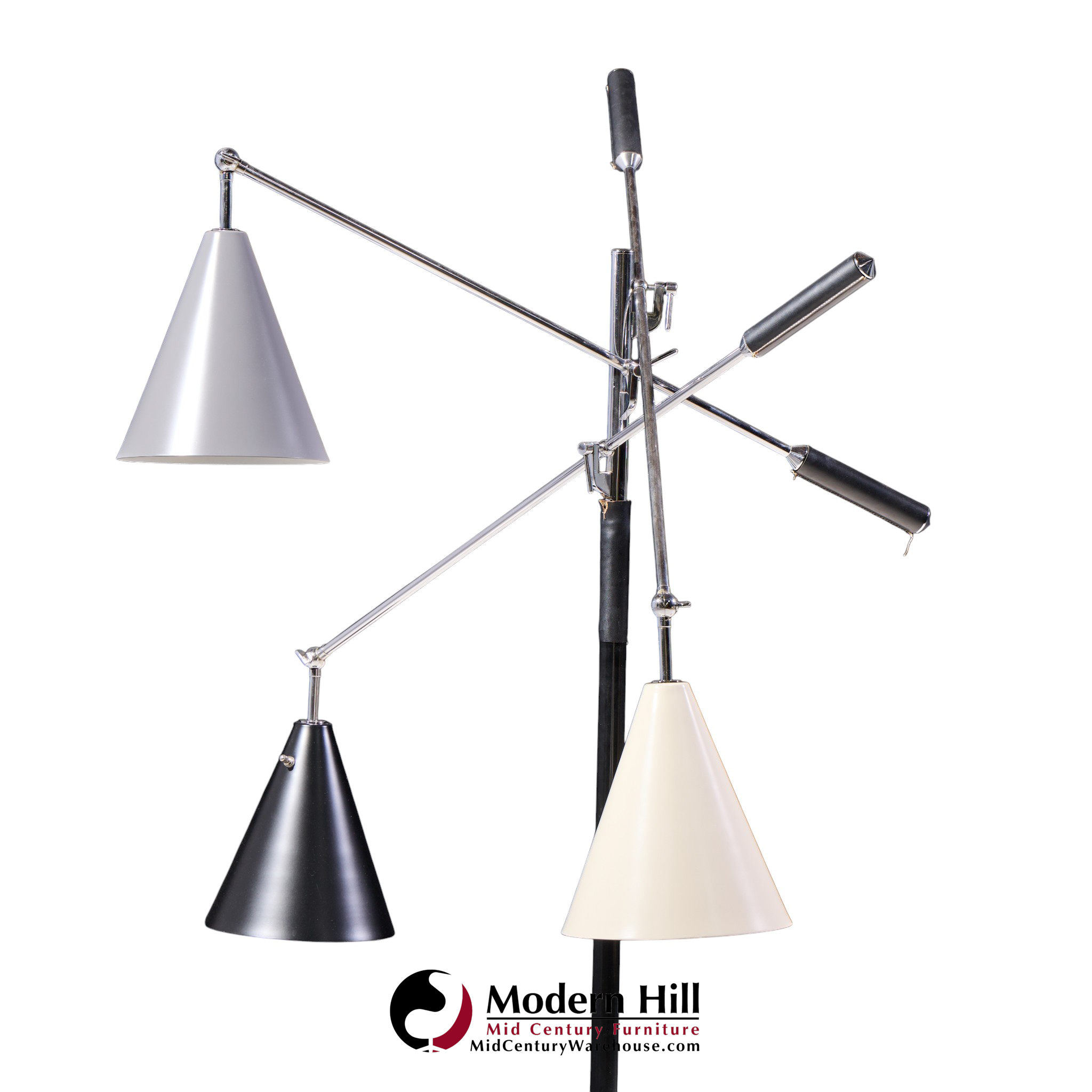 angelo lelli for arredoluce triennial italian floor lamp