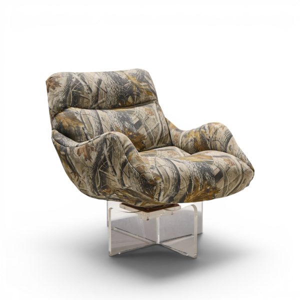 vladimir kagan cosmos mid century lucite lounge chair